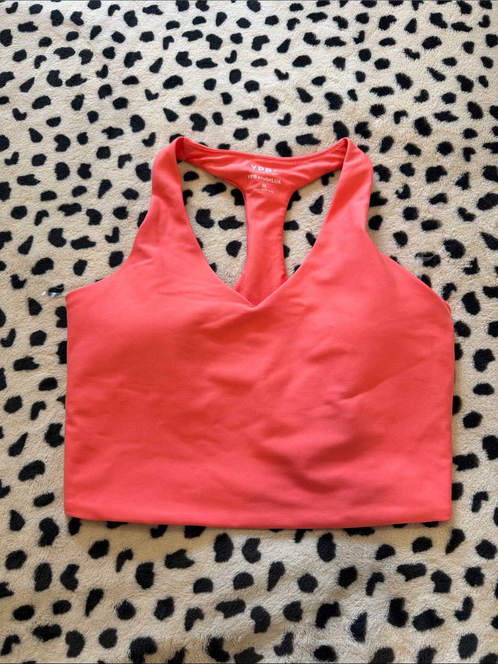 Abercrombie & Fitch Coral Racerback Sports Bra